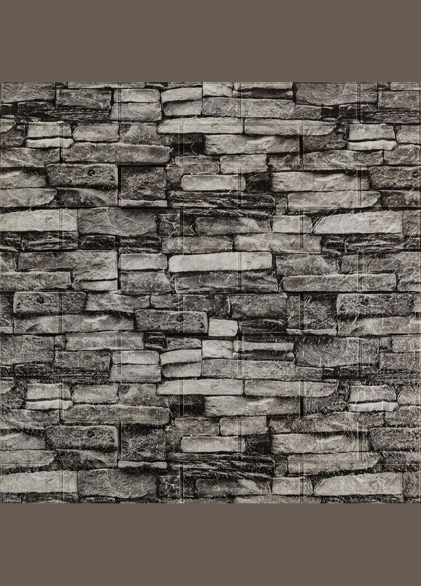 Самоклеящаяся 3D панель Серый песчаник 700x770x3мм (59-3) Sticker Wall (300241831)