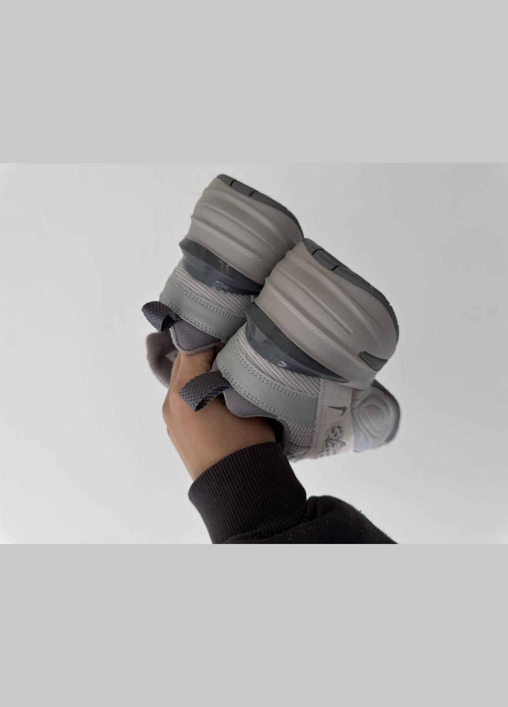 Кроссовки женские и мужские Nike M2K Tekno grey | Найк М2К Текно серые No Brand серые демисезоны (316231421)