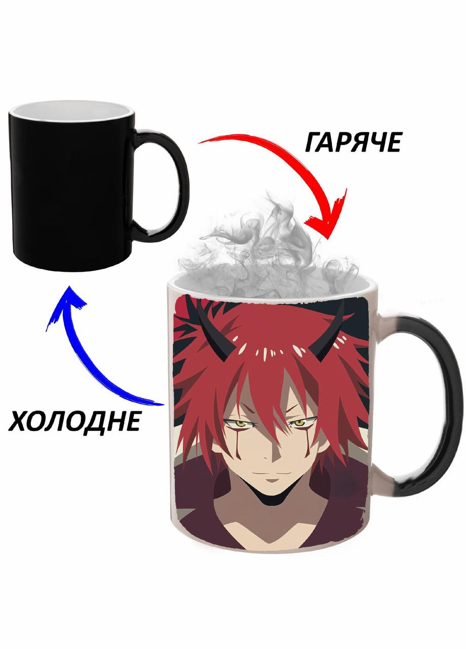 Чашка хамелон Про моє переродження в слиз Аніме #005 (кухоль, горнятко) Чорна 330 мл No Brand (323471630)