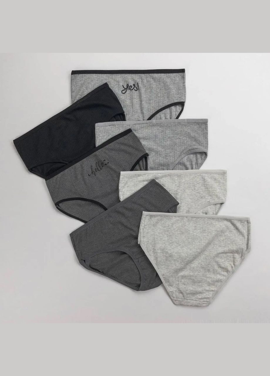 Набір жіночих трусиків батал тижневок в рубчик Nicoletta (303617405)