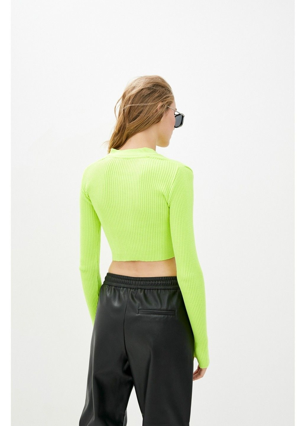 Кислотно-жёлтый демисезонный кардиган Sewel