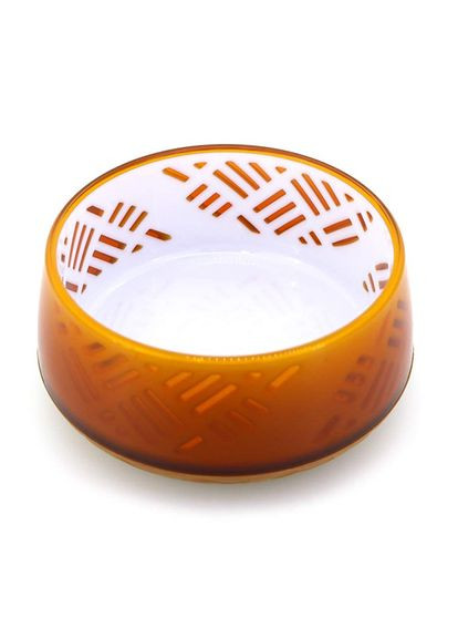 Japanese Art Designed миска для собак і кішок, 400 мл, помаранчевий, 12х12х5 см (4976555934090) DoggyMan (341941691)