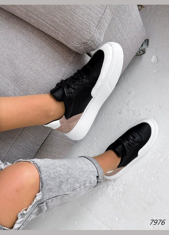 Шкіряні жіночі кросівки кеди, шкіряні кросівки Viscala Tissa комбіновані демісезони (316212999)