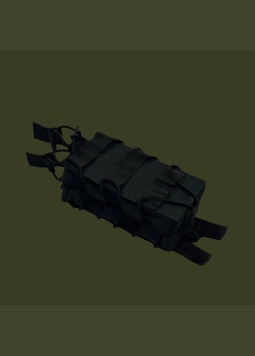 Подсумок каркасный для магазина АК открытый двойной Черный Get’Man PDSMK-MRNN9KT-TP1-2-BLCK (315932468)