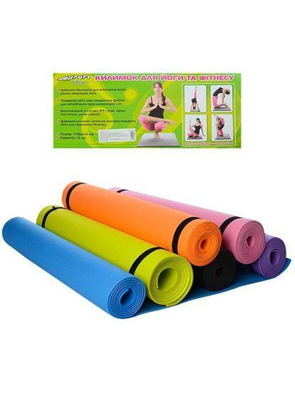 Йогамат коврик для занятий спортом M 0380-1 Metr+ (322593091)