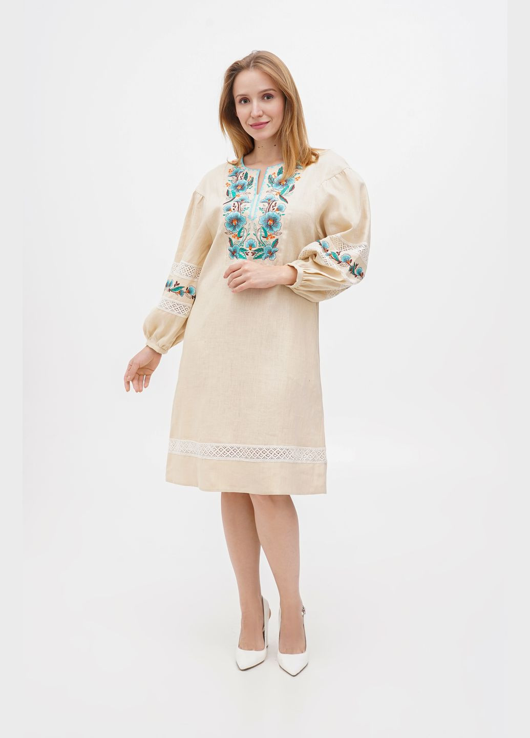 Бежева сукня арета, р., код 0280/56/606 ГАЛЕРЕЯ ЛЬОНУ