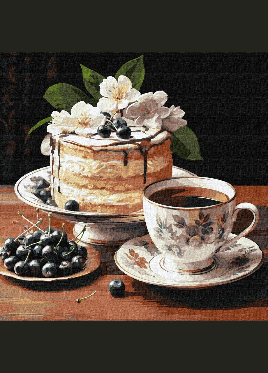 Картина за номерами Фруктовий натюрморт 40*40 см KHO 5681 Ідейка (362534561)