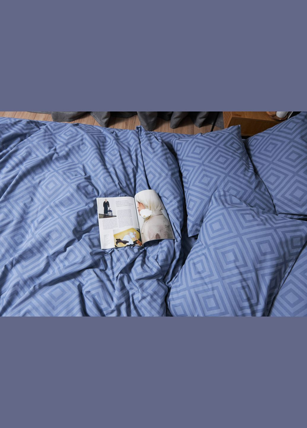 Комплект постільної білизни Бязь Gold Люкс «» двоспальні 175х210 наволочки 4х70х70 (MS-820004629) Moon&Star Crystal (293148384)