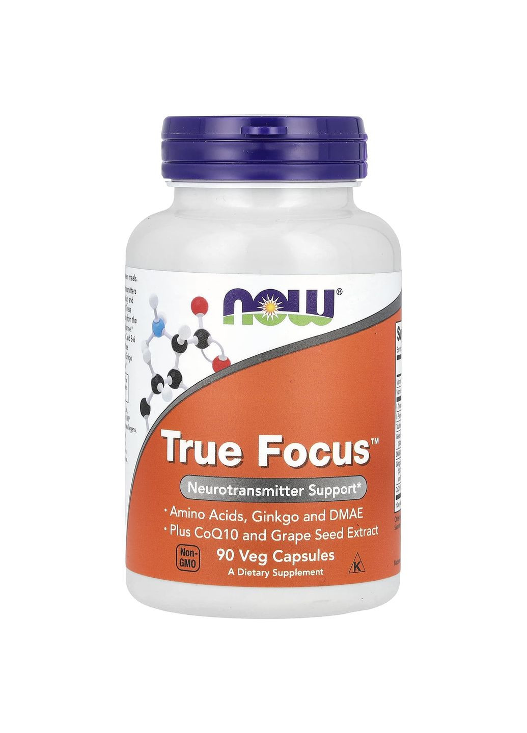 Тру Фокус, True Focus,, 90 вегетарианских капсул Now Foods (351384346)