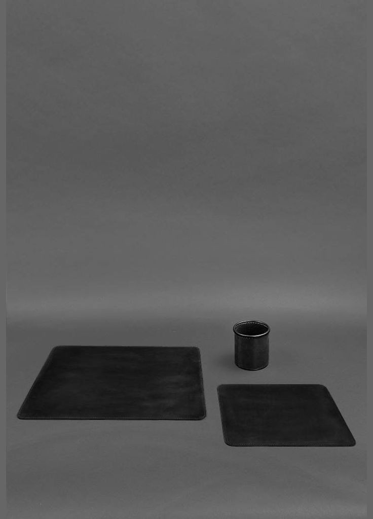 Набір для робочого столу із натуральної шкіри 1.0 чорний Crazy Horse (A-027506) BlankNote (330144359)