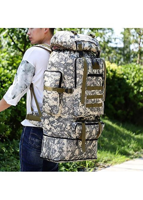 Рюкзак военный тактический 80-100л, рюкзак пиксель ВСУ с системой MOLLE для охоты No Brand (361669524)