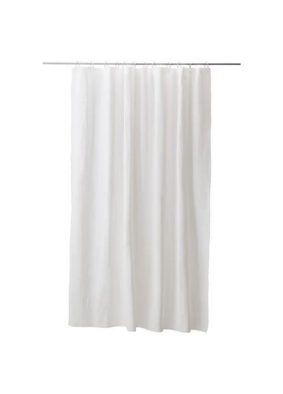 Шторка для ванної біла 180х180 см EVA захисна для суміжного санвузла однотонна 12 кілець ProDobro (365443173)