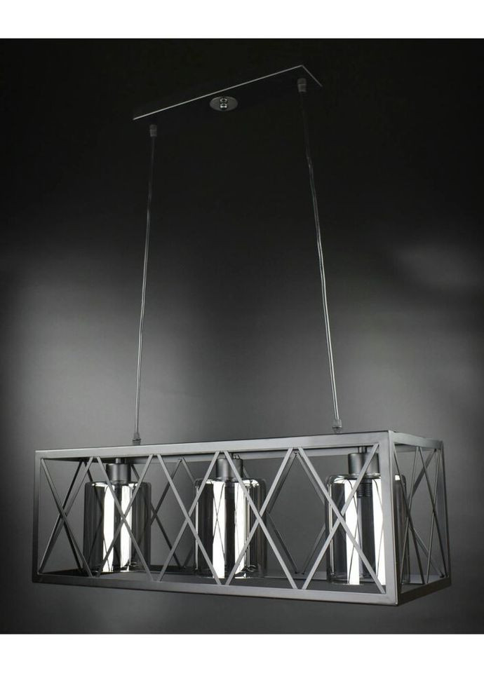 Люстра подвесная LOFT на 3 лампочки 26956 Черный 35-100х25х63 см. Sunnysky (324395969)