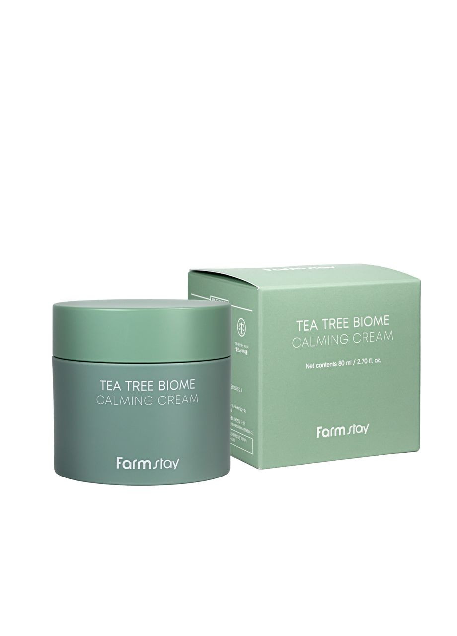 FarmStay Крем для лица от морщин Tea Tree Biome Calming Cream успокаивающий, 80 мл — Крем, Южная Корея (367988169)