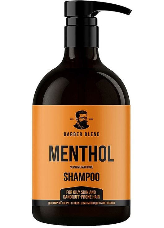 Шампунь для жирной кожи головы и склонных к перхоти волос Menthol Shampoo 1000ml (1496674-37965485) Barber Blend (368614860)