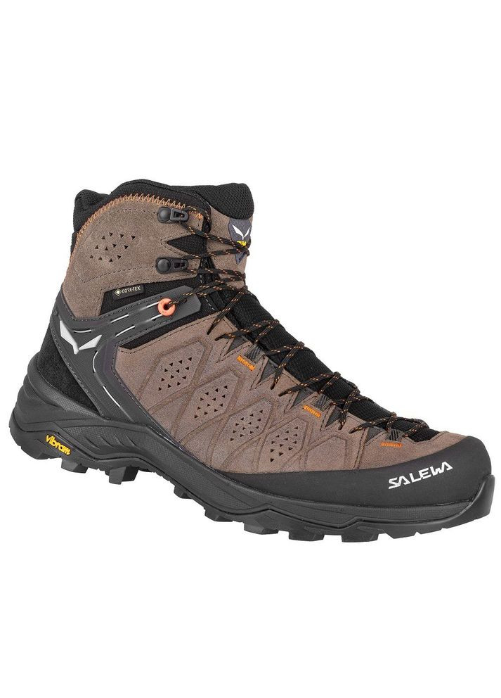 Коричневые осенние ботинки мужские ms alp trainer 2 mid gtx Salewa