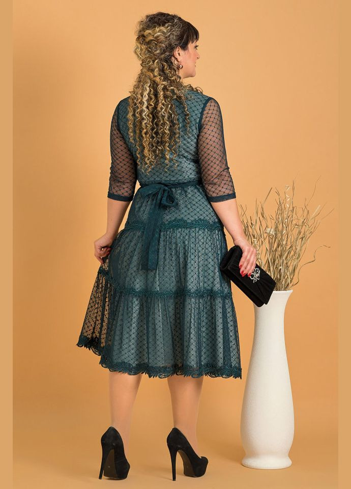 Зеленое платье 14295-4 Alenka Plus