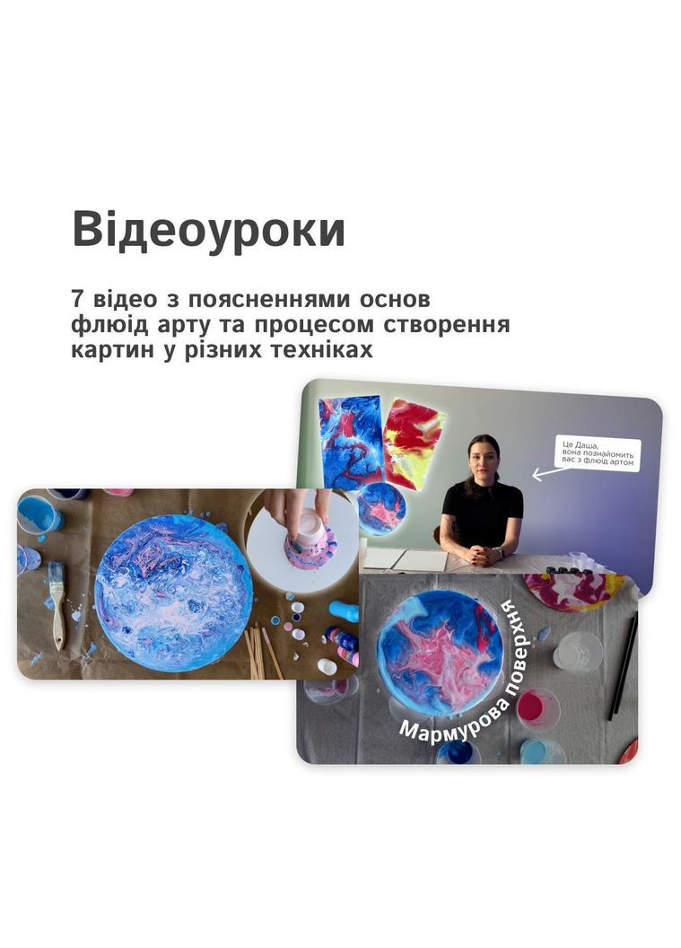 Набор для творчества Fluid art (флюид арт) No Brand (364502636)