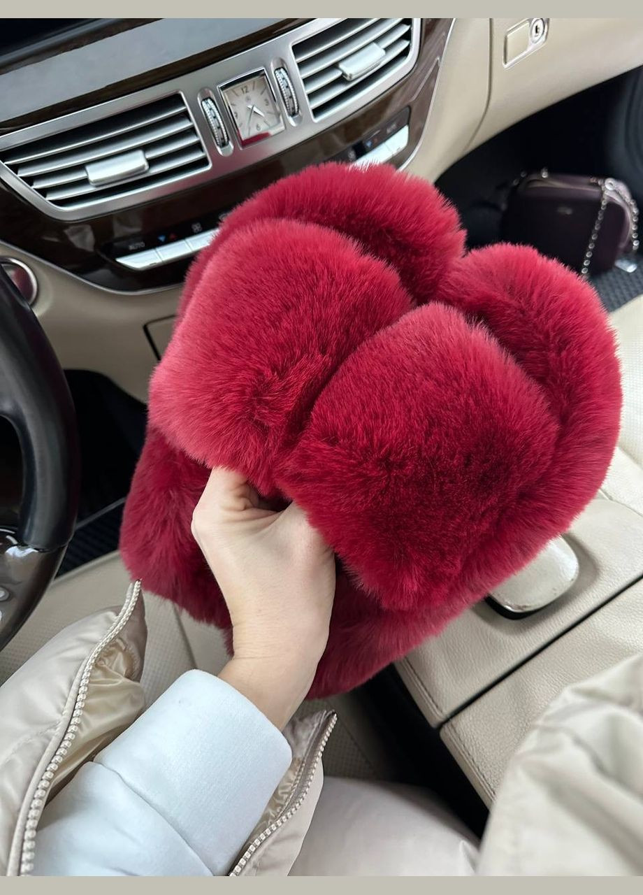 Бордовые тапочки Motivo