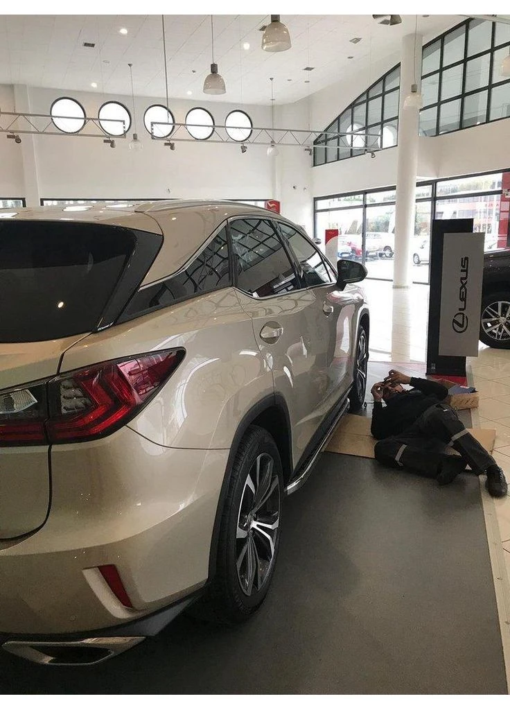Боковые Подножки BlackLine (2 шт) для Lexus 2016-2022 гг Omsa RX (388985761)