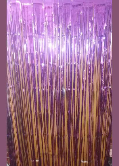 Фото зона дождик новогодний 2 м на 1 м фиолетовый Jannet Дощик (316355334)