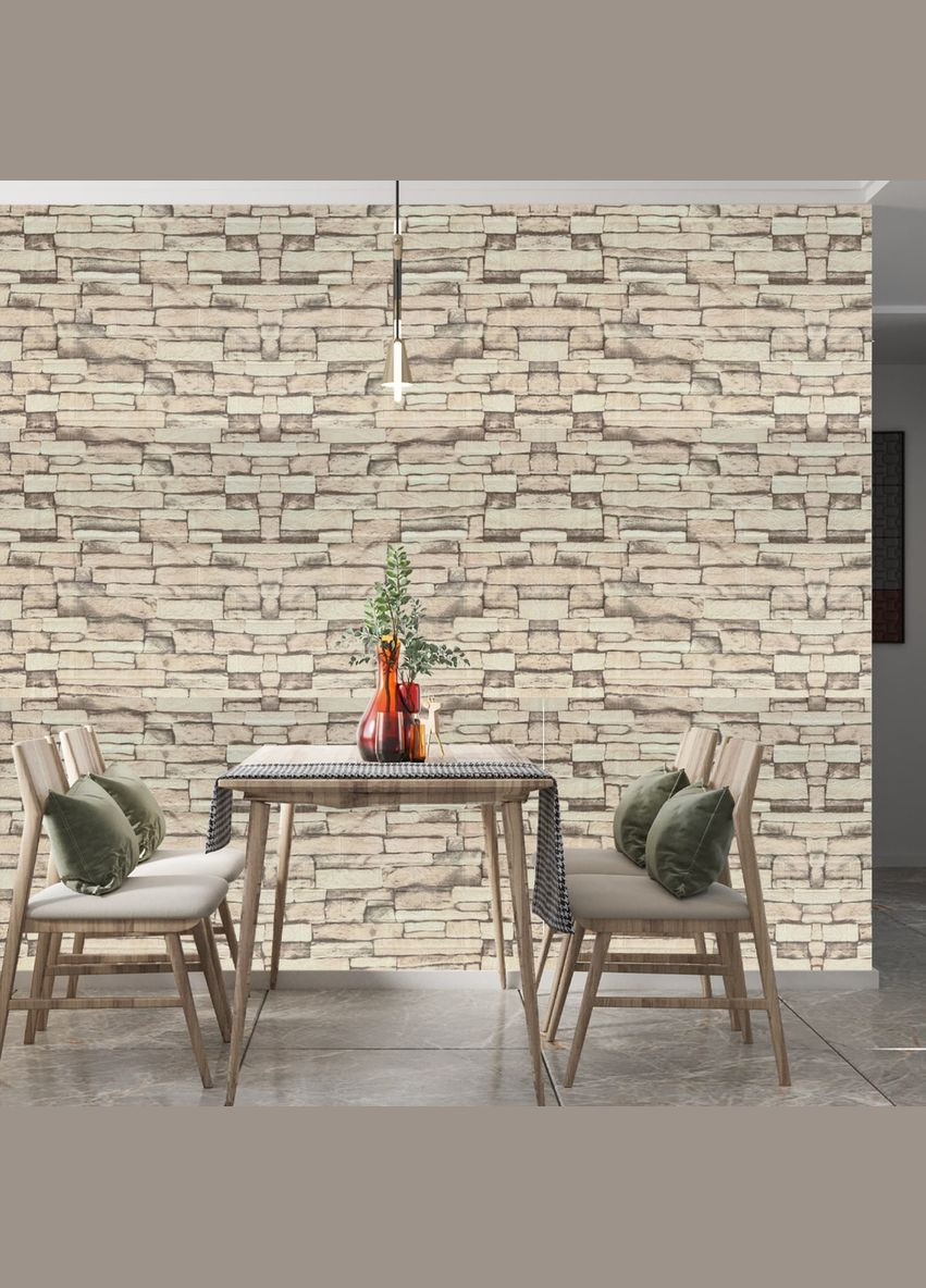 Самоклеющаяся 3D панель WHS-03 под екатеринославский кирпич в рулоне 20 м 20000х700х3мм 3D Loft (298400670)