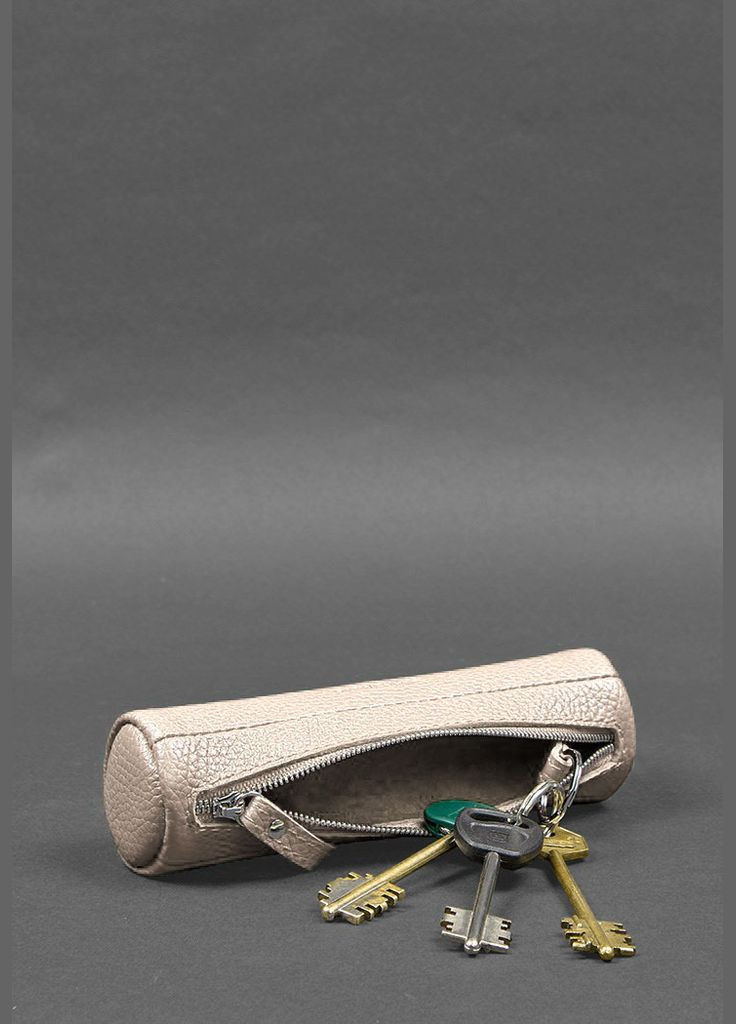 Женская кожаная ключница 3.1 Тубус XL светло-бежевая (A-028127) BlankNote (330144417)