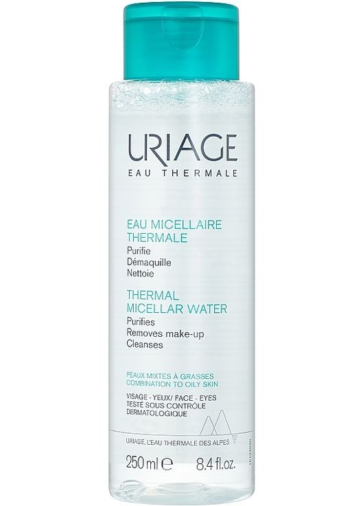 Мицеллярная вода для жирной и комбинированной кожи Eau Micellaire Thermale 250ml (359315-2923) Uriage (368636716)