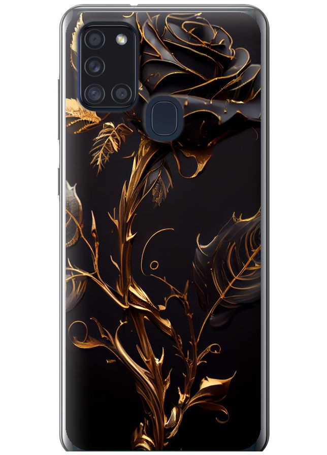 Силиконовый чехол 'Роза 3' для Endorphone Samsung Galaxy A21s A217F (267499723)