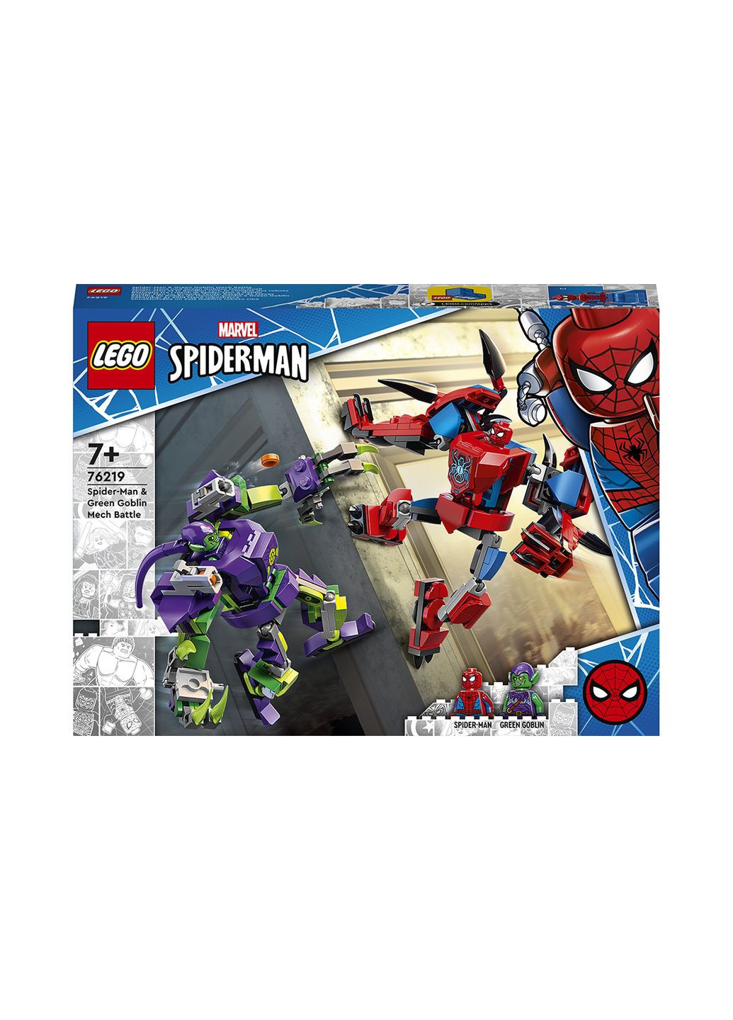 Super Heroes Marvel Битва роботів Людини-павука та Зеленого Гобліна (76219) Lego (304288663)