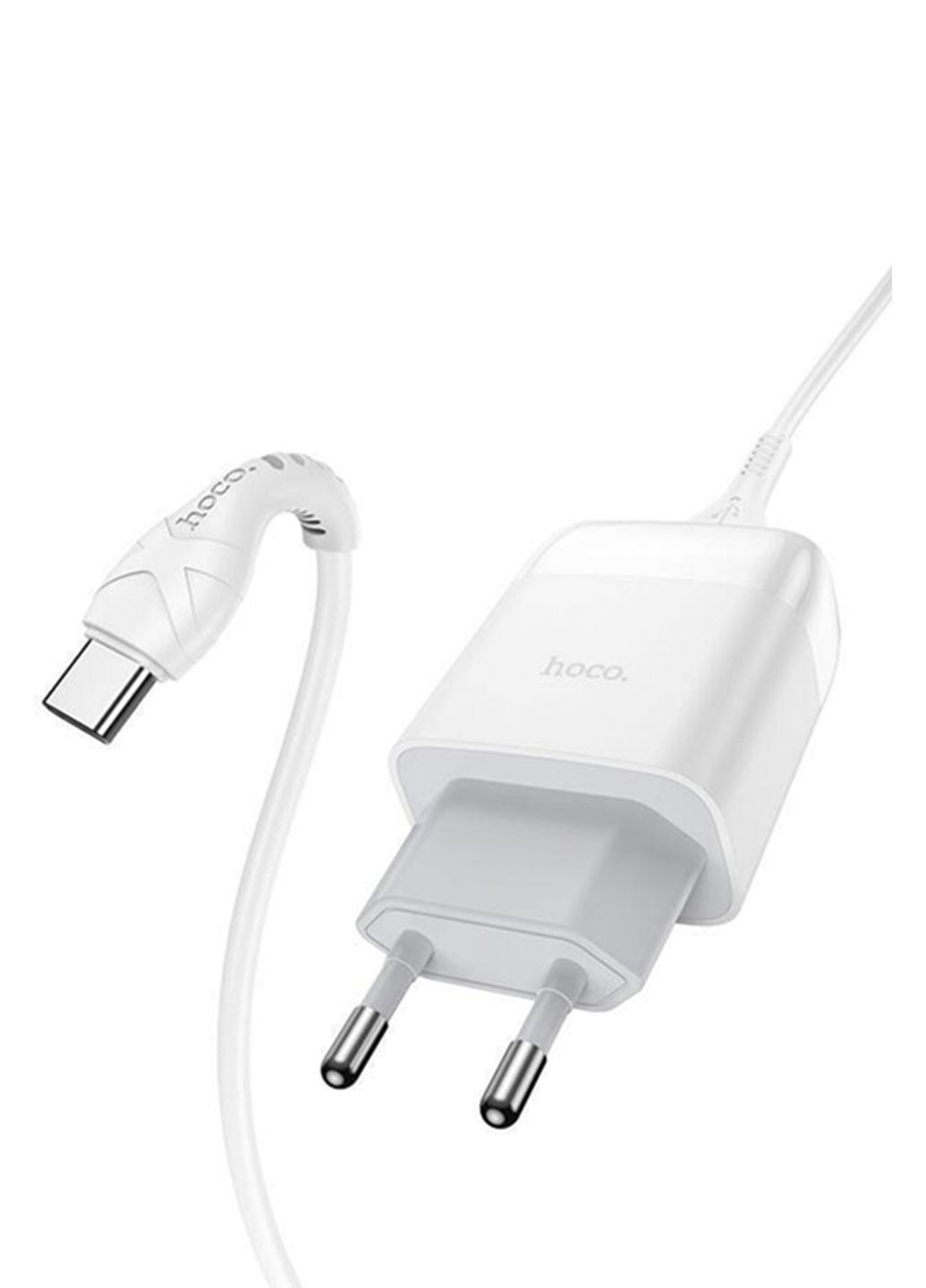 Зарядное устройство C72Q 1USB QC 3A /18W в комплекте с кабелем USB/Type-C White цвет белый ЦБ-00265592 Hoco (312228809)