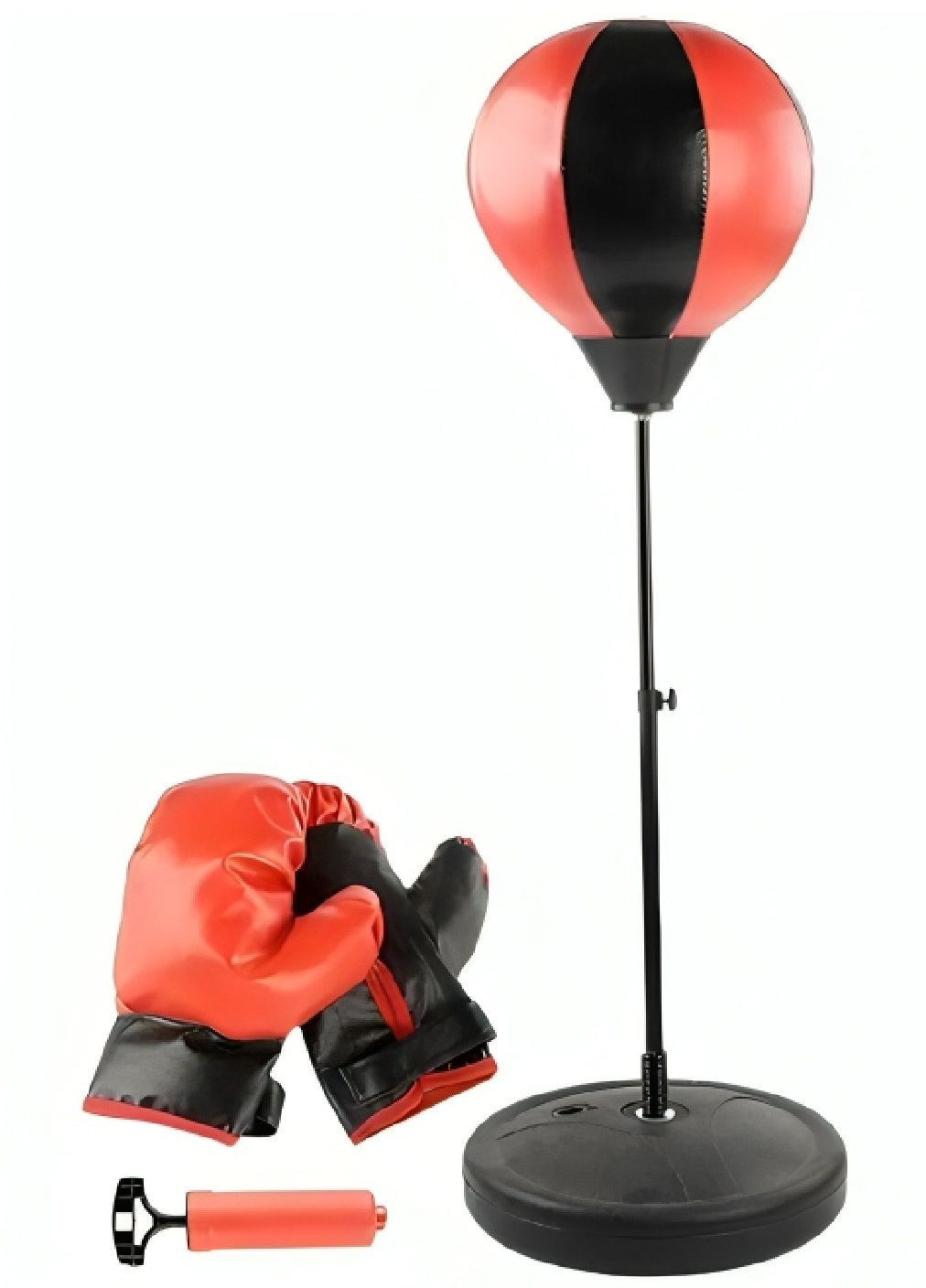 Дитячий боксерський тренувальний комплект набір боксерська грушка на стійці з рукавичками насосом 80-110 см (480523-Prob) Unbranded (337017742)