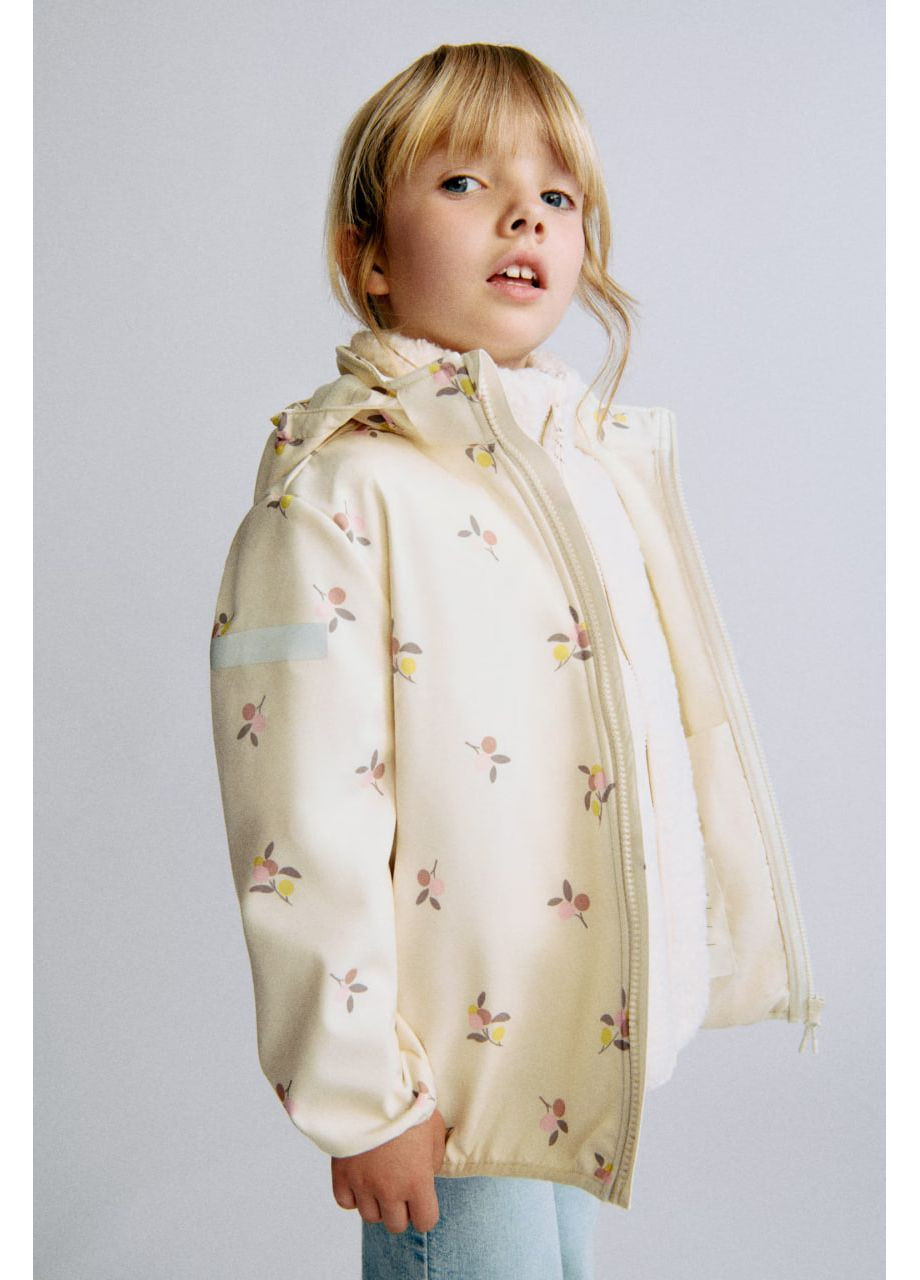 Молочная демисезонная ✅ детская куртка — полная защита от дождя и ветра H&M вітровка