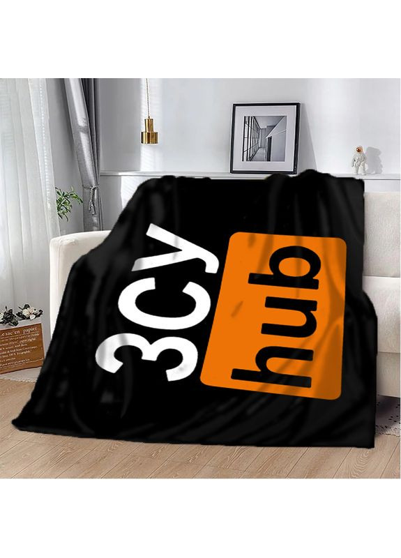 Плед патріотичний 3D "ЗСУ hub чорний" 10599 135х160 см FlexDress (368763581)