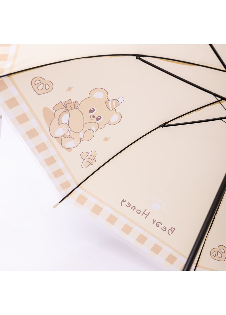 Жовта} класична дитяча парасолька-тростина напівавтомат з поліестеру міцна надійна 8 спиць діаметр 94 см жовтий hp-23-11y Yiwu (369673546)