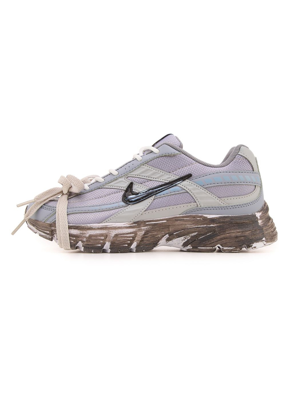 Сірі Осінні кросівки чоловічі nike initiator grey custom найк інітатор No Brand