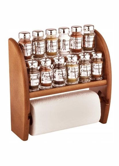 Держатель для бумажных полотенец из дерева Кабонга шафран (ДКП-008406) No Brand (327849053)