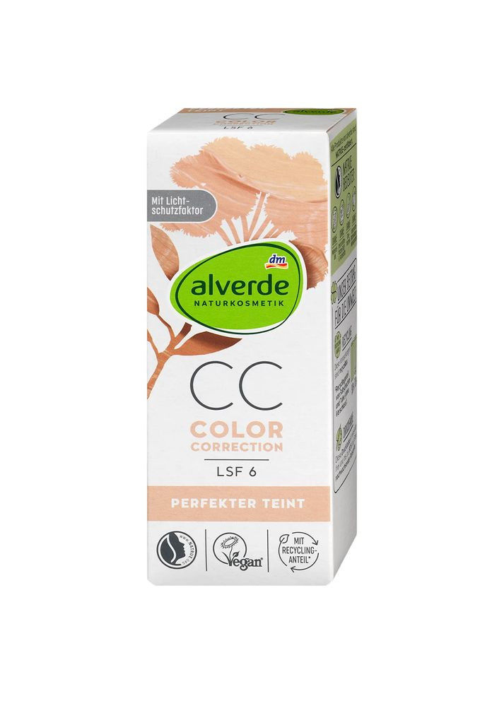 Alverde СС крем Naturkosmetik для цветокоррекции для всех типов кожи SPF 6 50 мл — Крем, Германия (368293441)