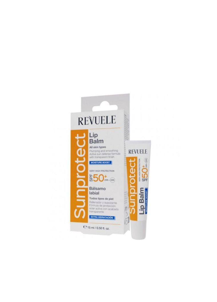 Бальзам для губ сонцезахисний зволожувальний Sunprotect Lip Balm SPF50+, 15 мл REVUELE (367984975)