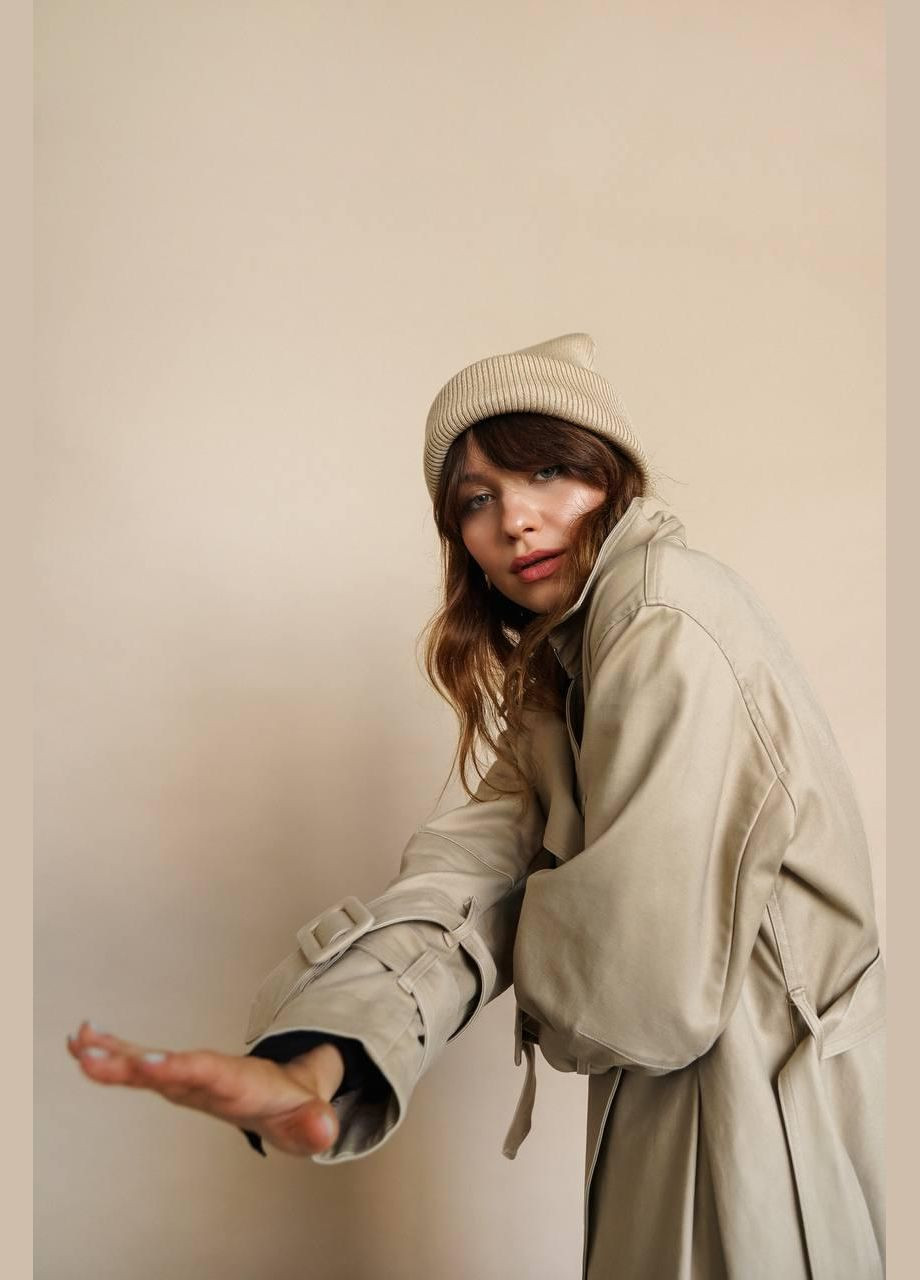 Шапка женская - бини, однотонная, мягкая и удобная JUGO SLOBO STREET (316629013)