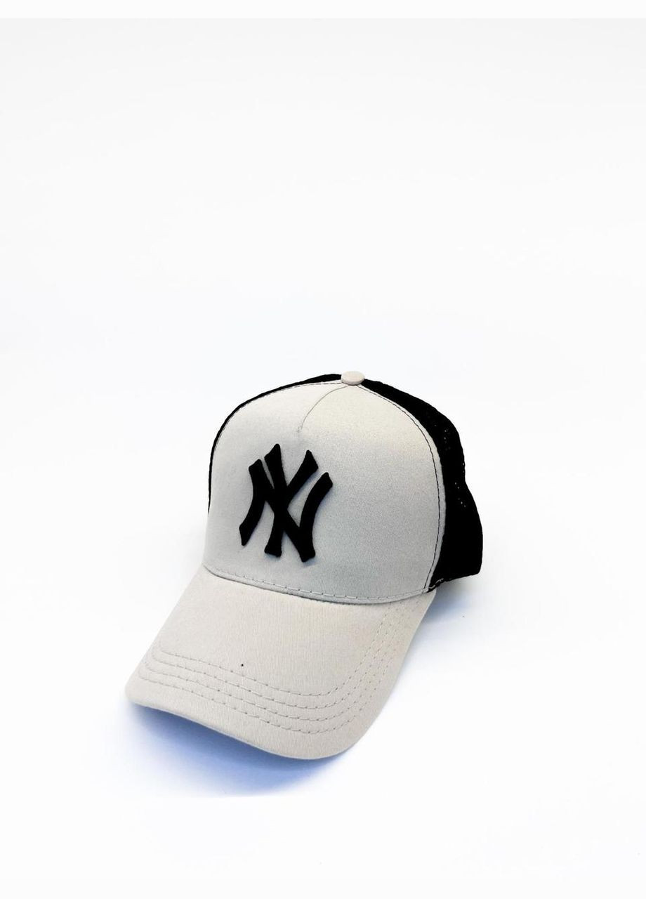 Кепка/Бейзболка унисекс кофе с молоком в сетку NY Guris (369776324)