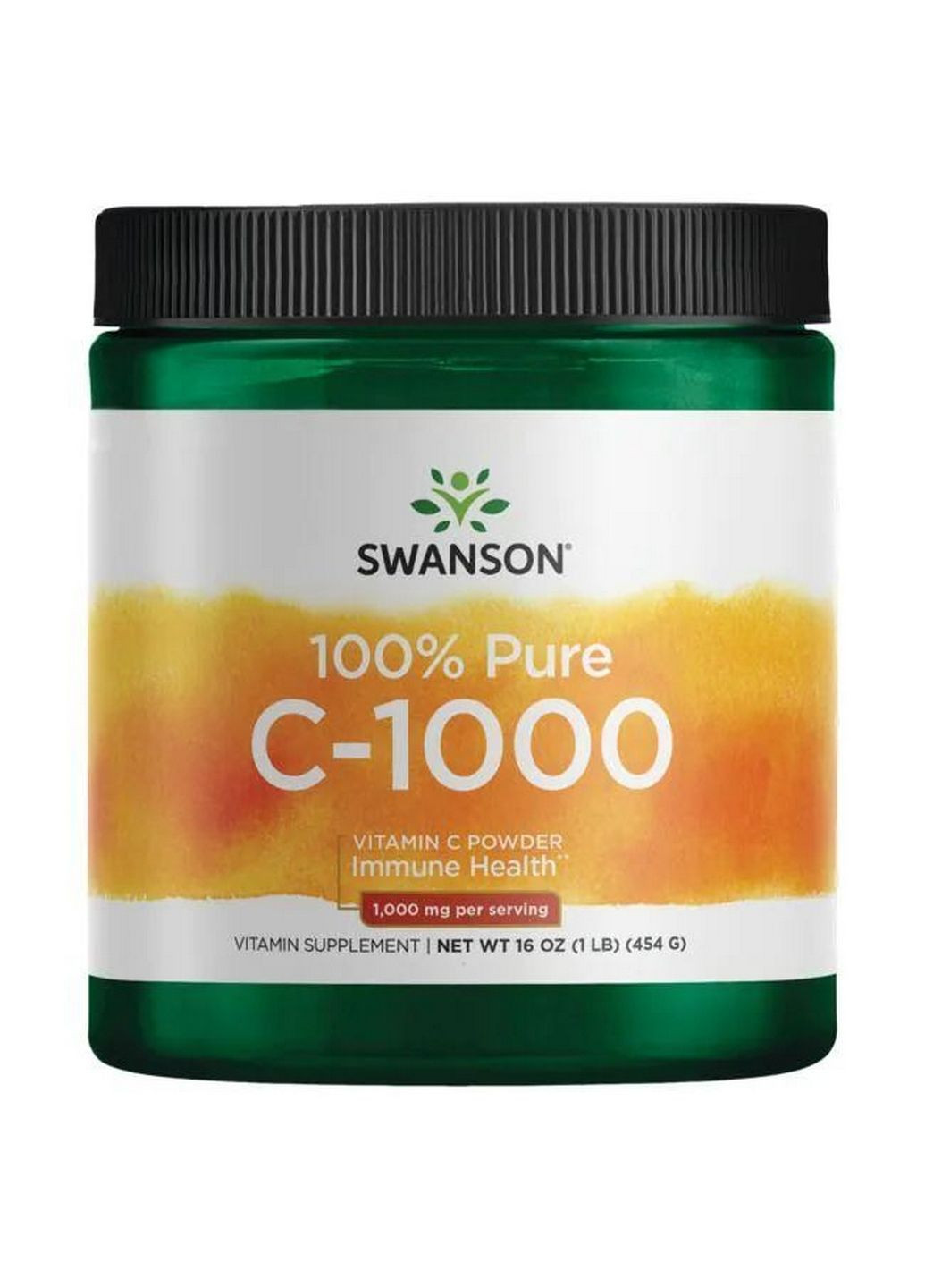 Вітаміни та мінерали 100% Pure Vitamin C Powder, 454 грам Swanson (293420062)