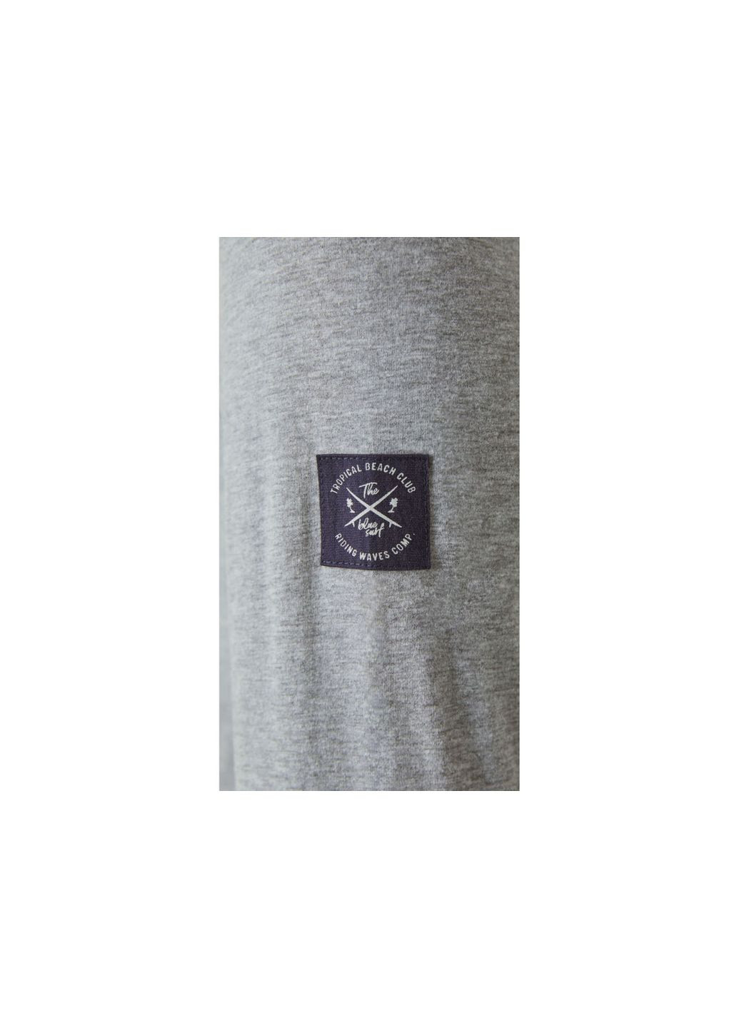 Футболка-лонгслів з планкою на гудзиках для чоловіка LIDL 381685 сірий Livergy сірий