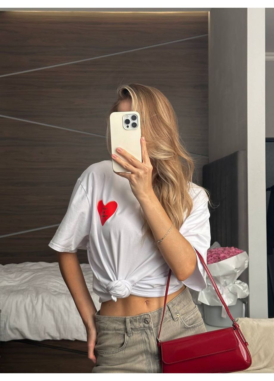 Женская футболка с принтом. Україна - (358643996)