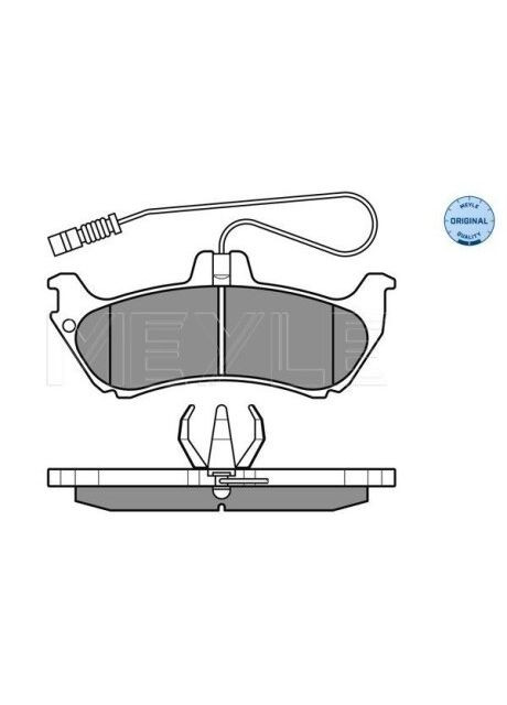 Комплект тормозных колодок из 4 шт. дисков Meyle (362091604)