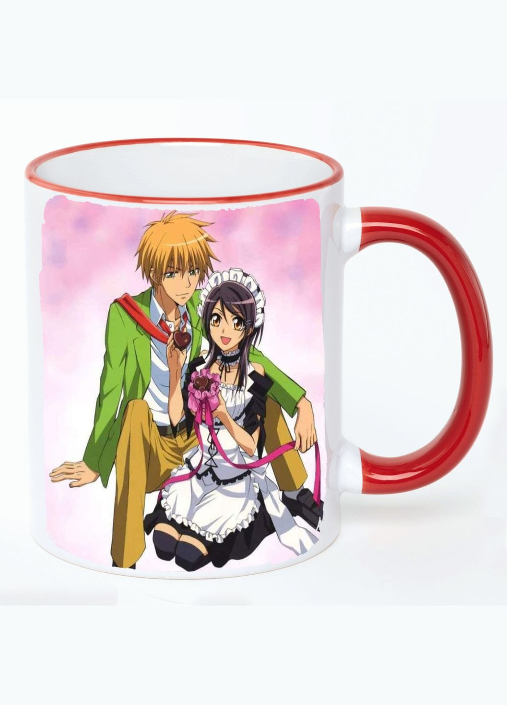 Чашка Президент - горничная Аниме #003 (кружка, кружка) Белая с Красной ручкой 330 мл No Brand (322713645)