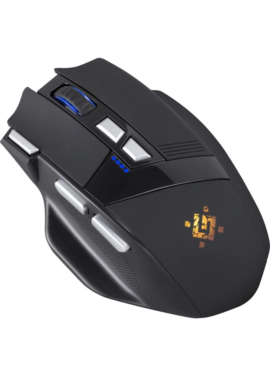 Мышь Knight GM-885, беспроводная, игровая, 8кл., 3200 dpi., 400 mAh, черная Defender (396678478)
