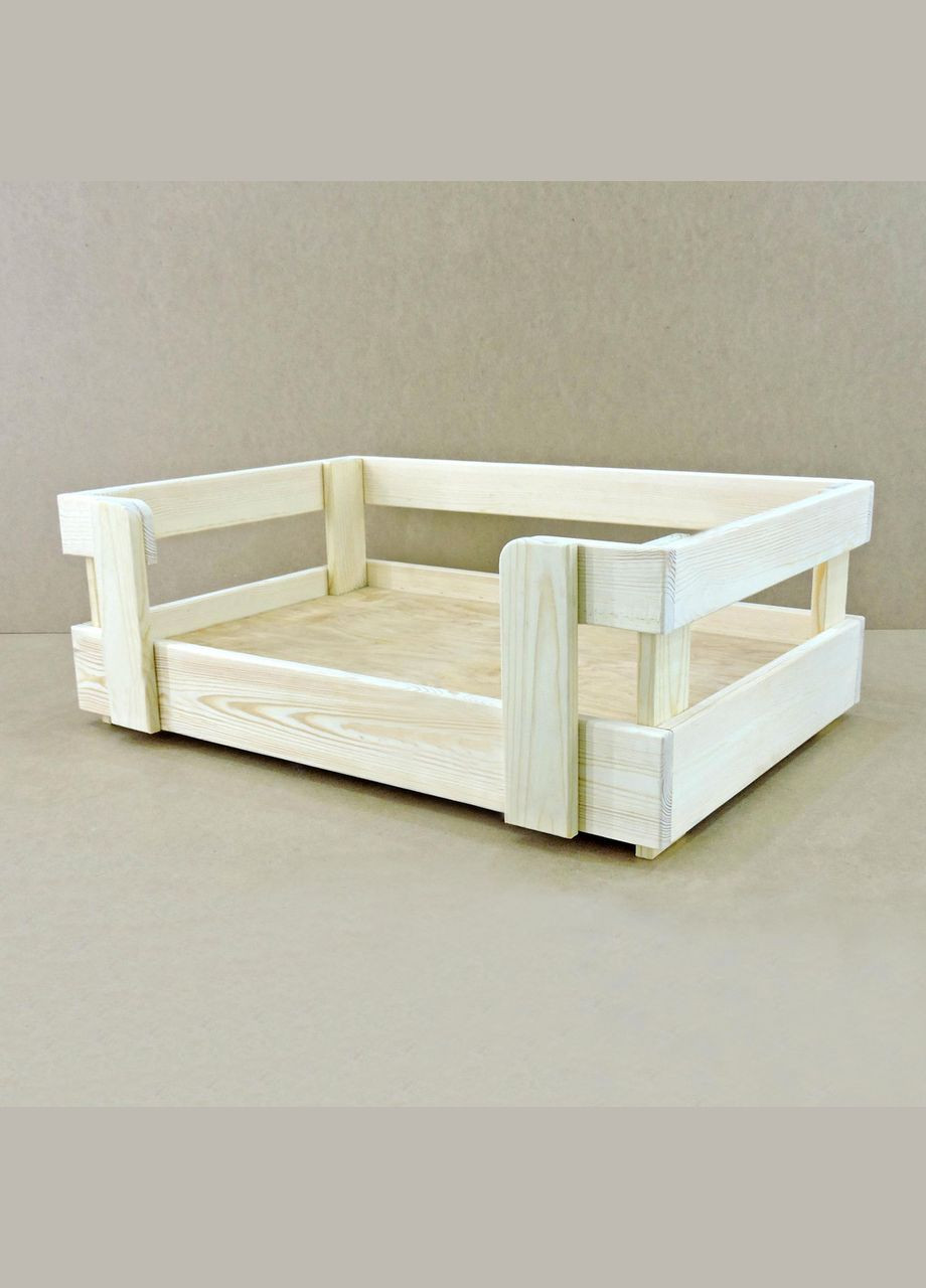 Лежак деревянный для собаки из дерева Бонелли 70х45 бланже (ЛЖК-0007301) No Brand (328450222)