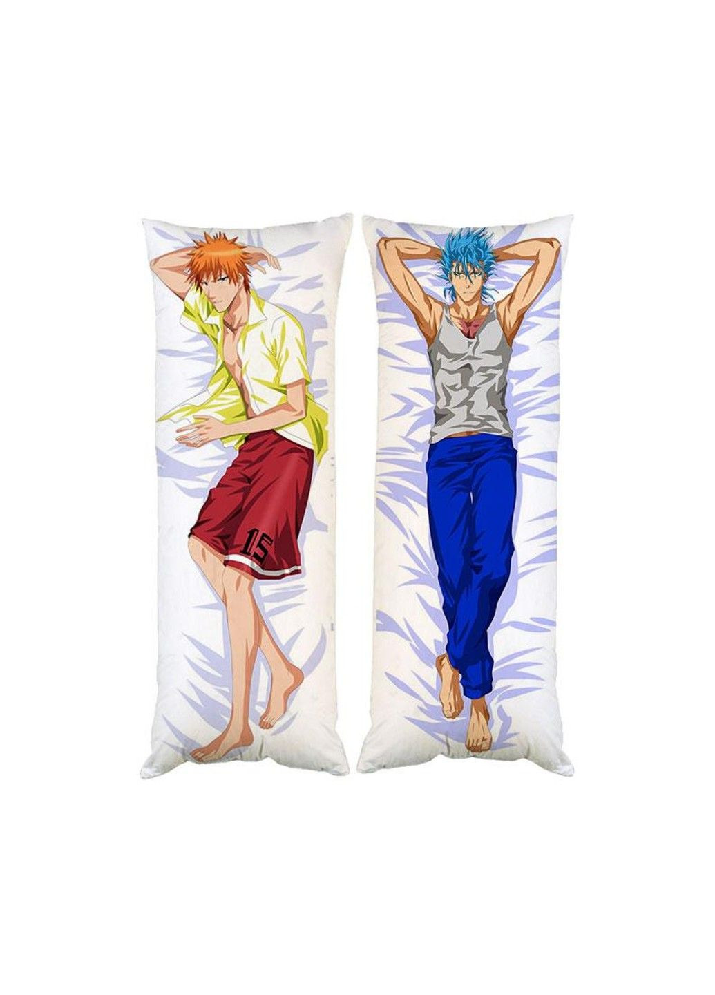 Подушка дакимакура Ичиго Гриммджоу Блич декоративная ростовая подушка для обнимания No Brand (329433355)