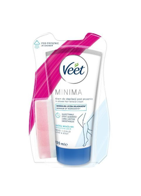 Крем для депиляции Minima Для депиляции в душе Для чувствительной кожи с Алоэ вера 135 мл (5900627060737) Veet Minima Для депіляції в душі Для чутливої шкіри з А (349822825)